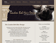 Tablet Screenshot of londonbobhairdesign.com